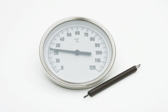 Bimetall-Anlegethermometer, 0 - 120°C, NG 80 mm